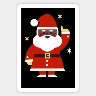 Black Santa Claus Sticker